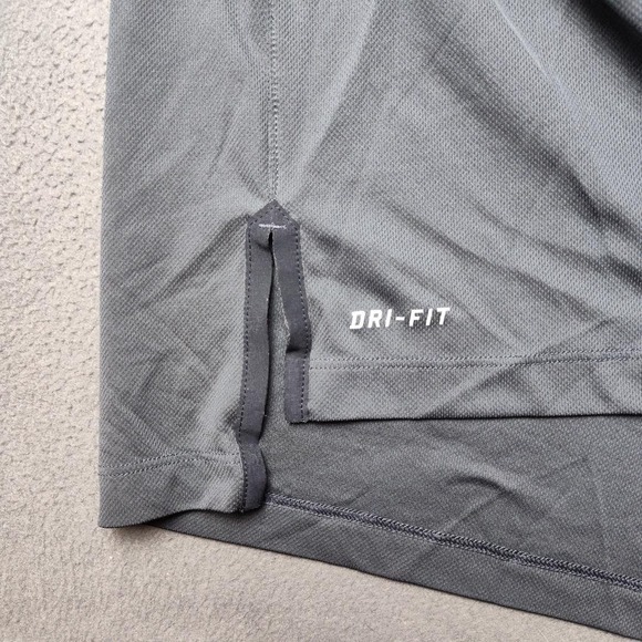 Nike Chicago Bulls Polo Shirt Men Large Gray NBA Basketball Dri-FIT Short Sleeve - Picture 4 of 10